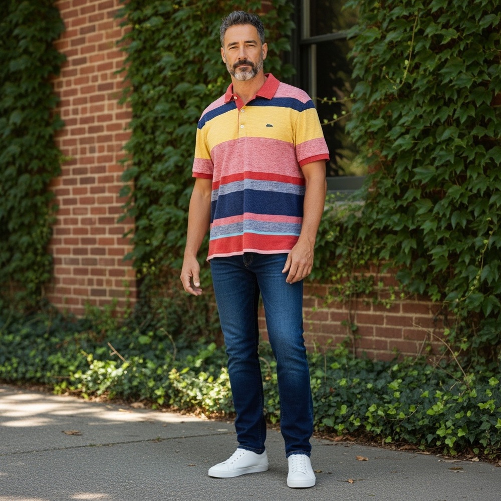 Lacoste Regular Fit Color Block Polo